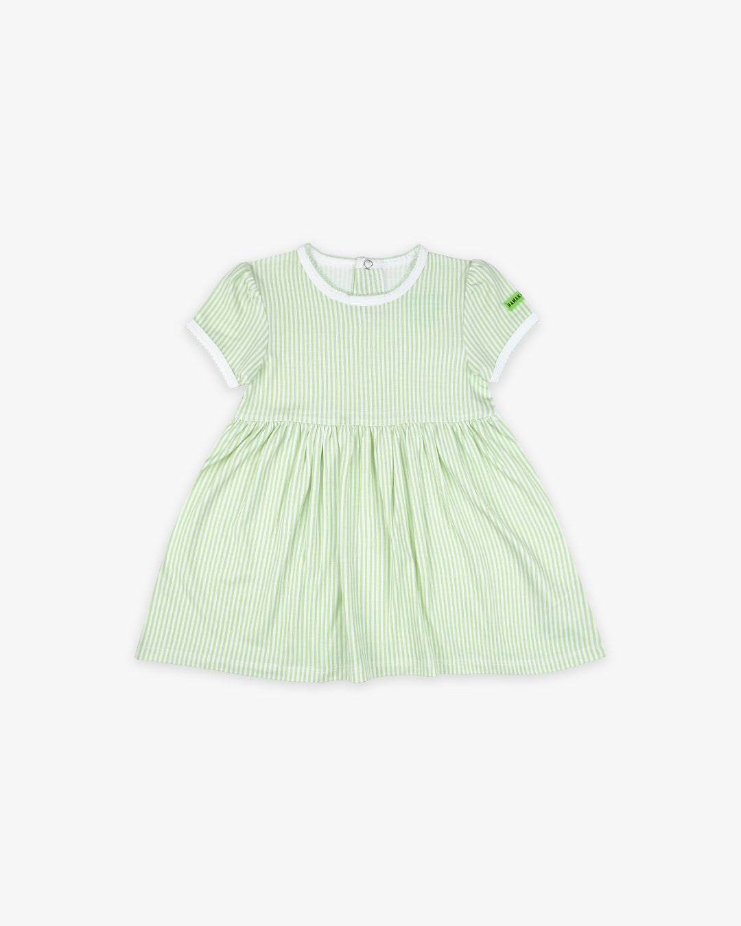 Skater Dress | Striped Lime