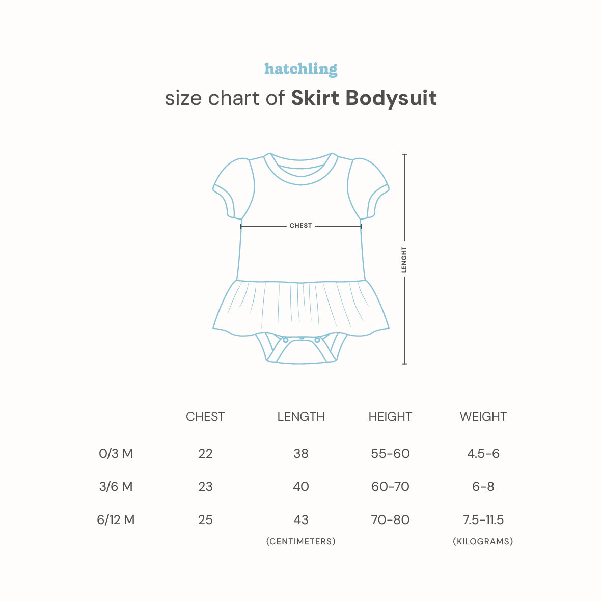 HATCHLING - Skirt Bodysuit | Sorbet