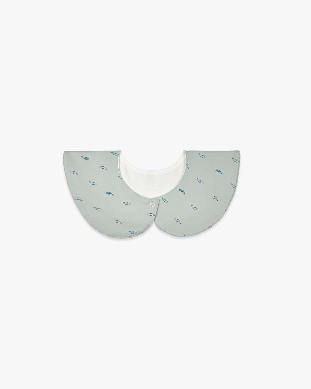 Two-Way Round Bib | Light Beluga