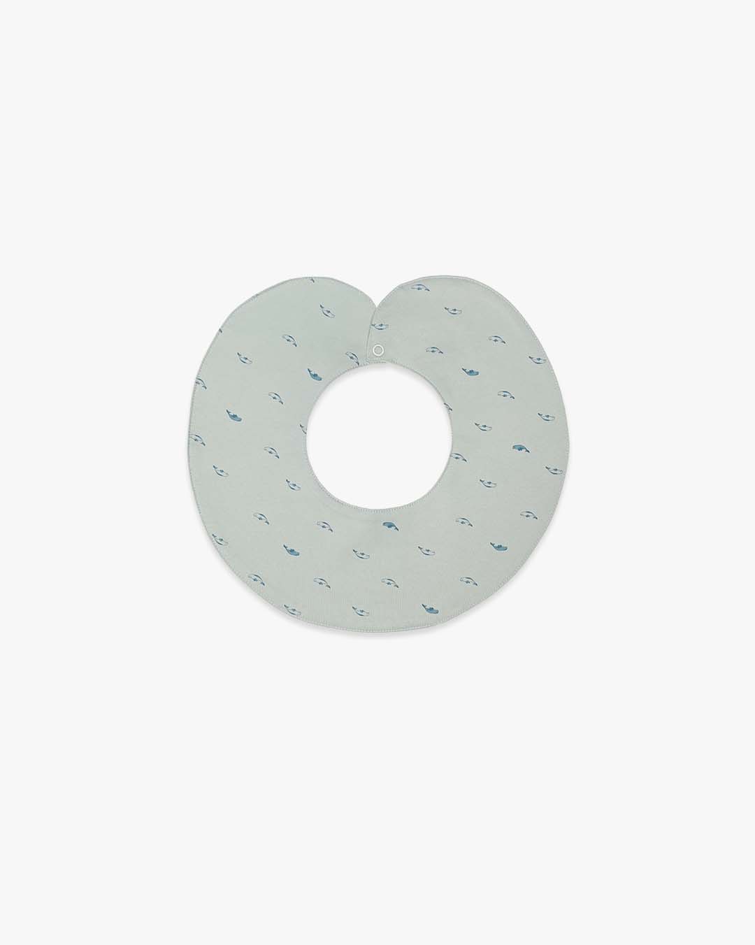 Two-Way Round Bib | Light Beluga